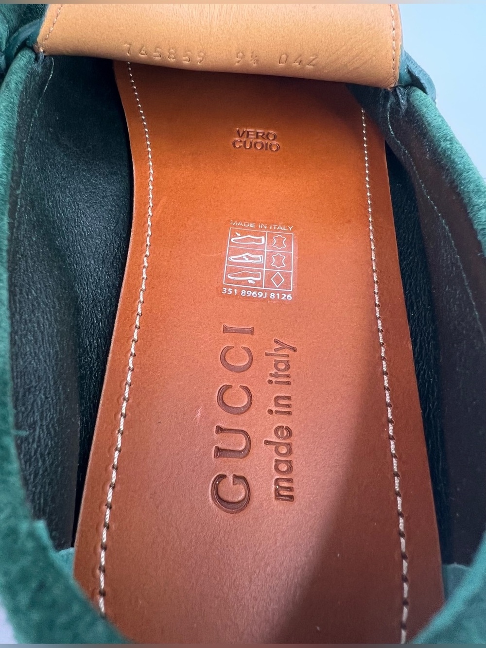 Gucci Men Byorn Horsebit Suede Driver Logo Loafers UK 9.5 - US 10 - EU 43.5 - Picture 8 of 11